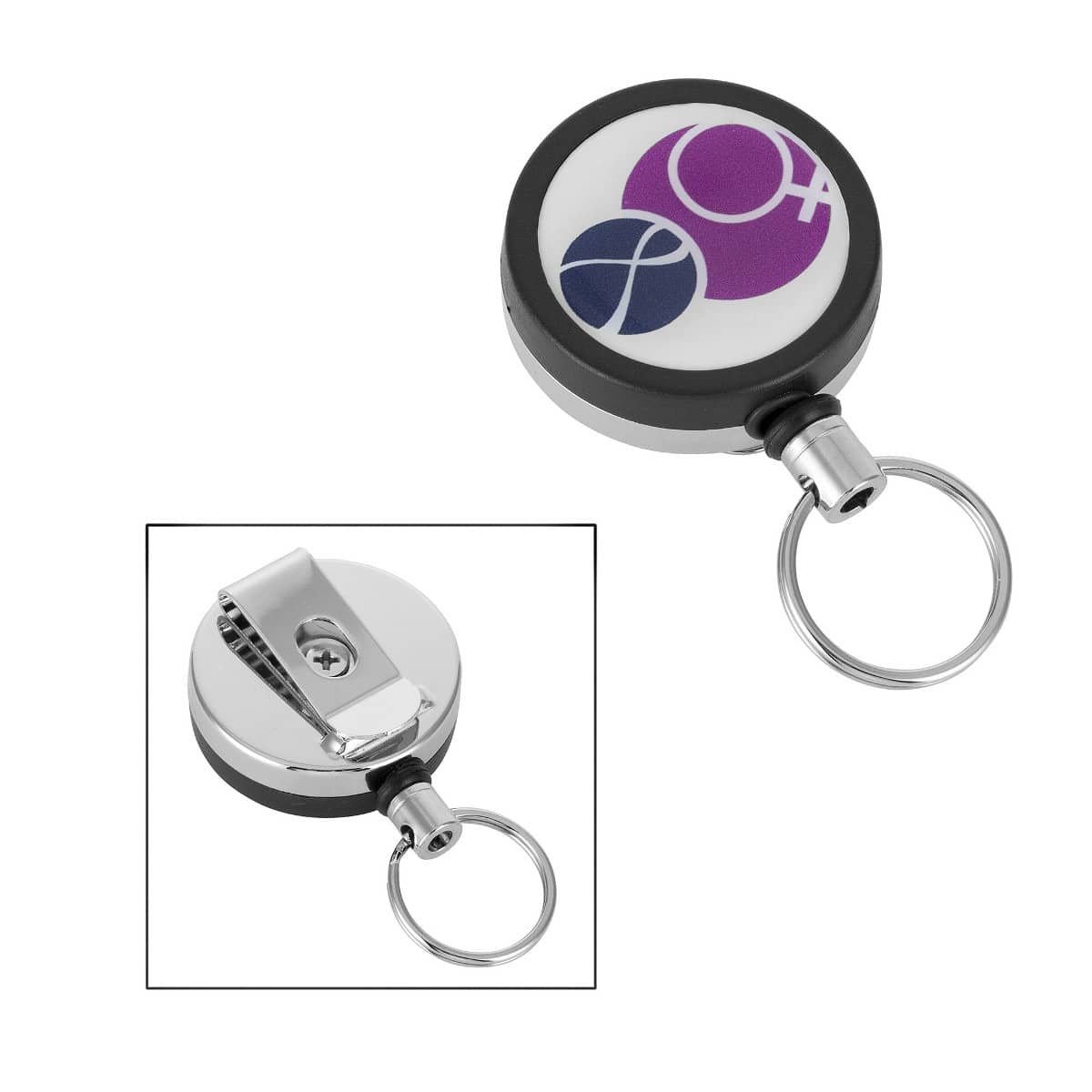  ELV Self Retractable ID Badge Holder Key Reel, Heavy