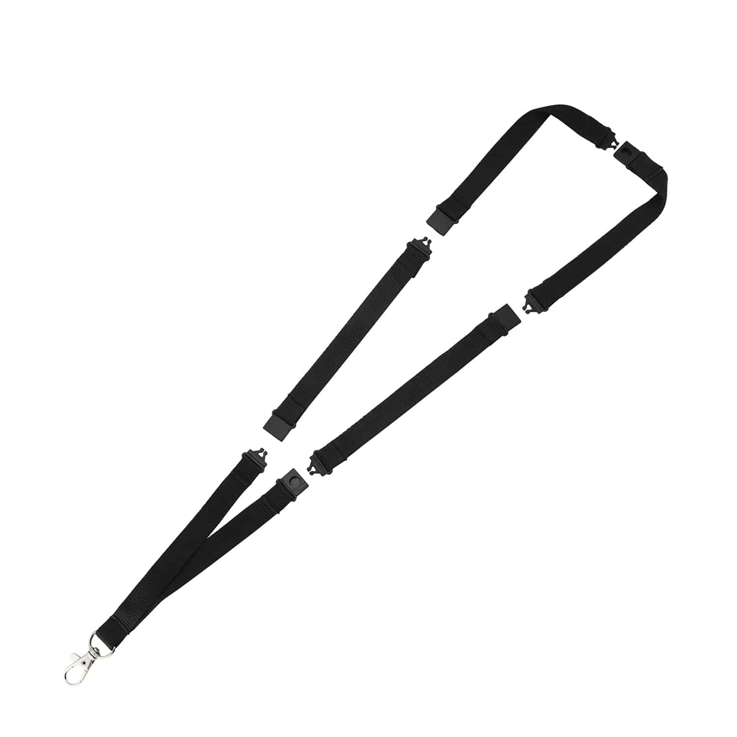 Flexible Tubular 15mm Break-Away Lanyards with Badge Reel