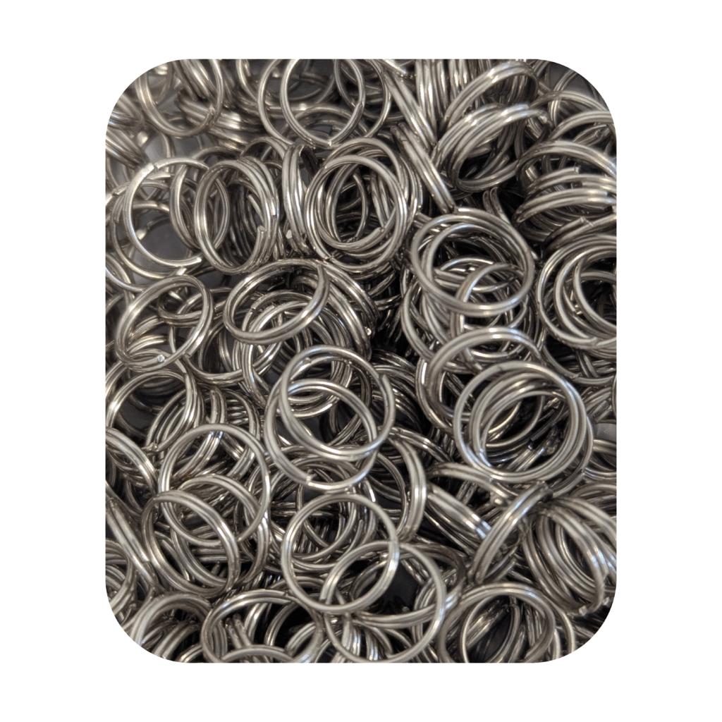 Split Rings - 10mm (packs of 50) - Red Strawberry Solutions