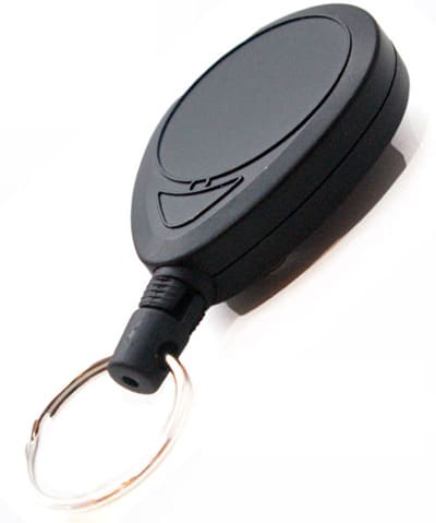 Heavy Duty Key Retractor Key Reel Key Ring With 36” Dyneema Cord Badge Reel 