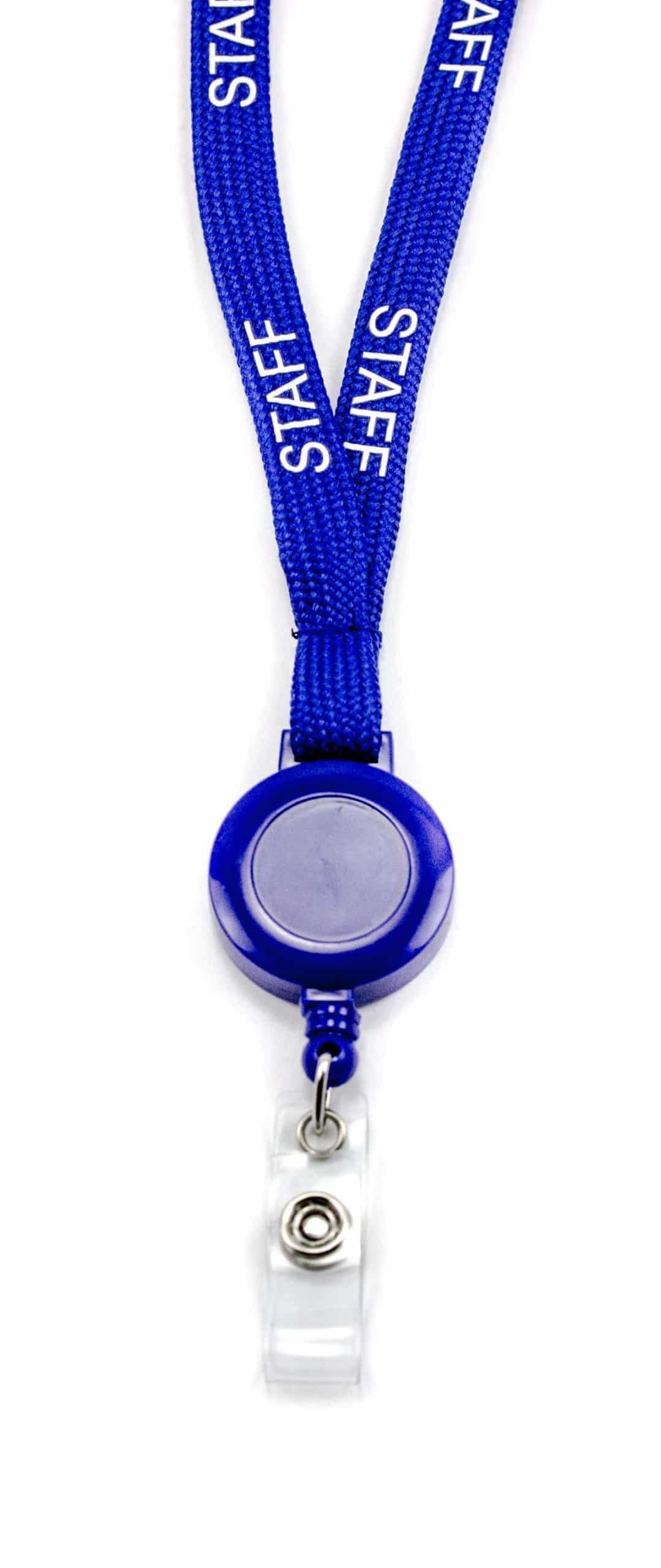 Flexible Tubular 15mm Break-Away Lanyards with Badge Reel